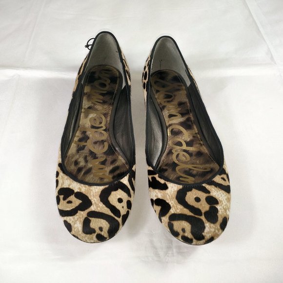 Sam Edelman Joya Leopard Print Flat Shoes Size 8M - Picture 1 of 12